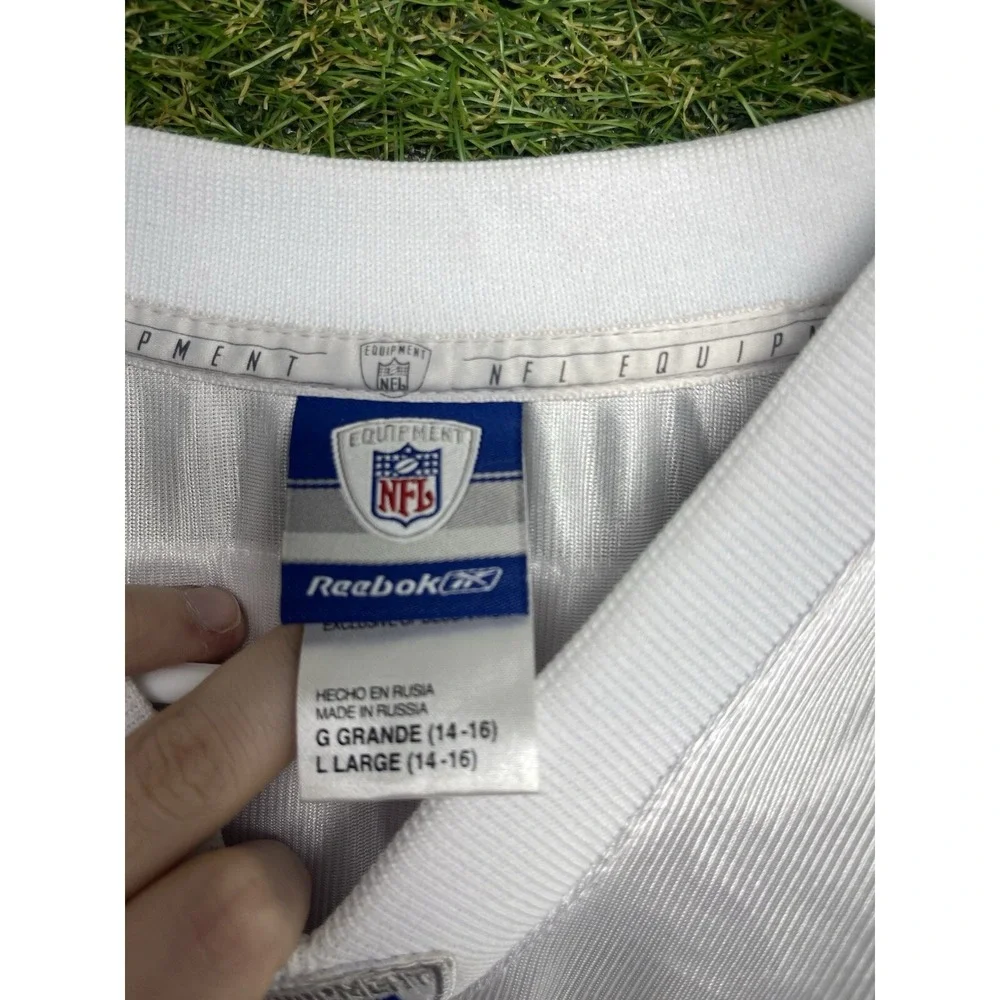 Reebok Cleveland Browns Football Jersey Youth Large #5 Jeff Garcia White NFL